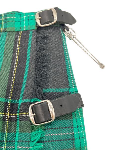 O'NEIL OF DUBLIN（オニールオブダブリン）O'NEIL OF DUBLIN (オニールオブダブリン) MOYNALTY ロング キルトスカート グリーン サイズ:36の古着・服飾アイテム