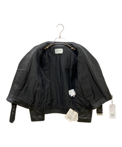 beautiful people（ビューティフルピープル）beautiful people (ビューティフルピープル) レザーライダースジャケット ブラック サイズ:150 未使用品の古着・服飾アイテム