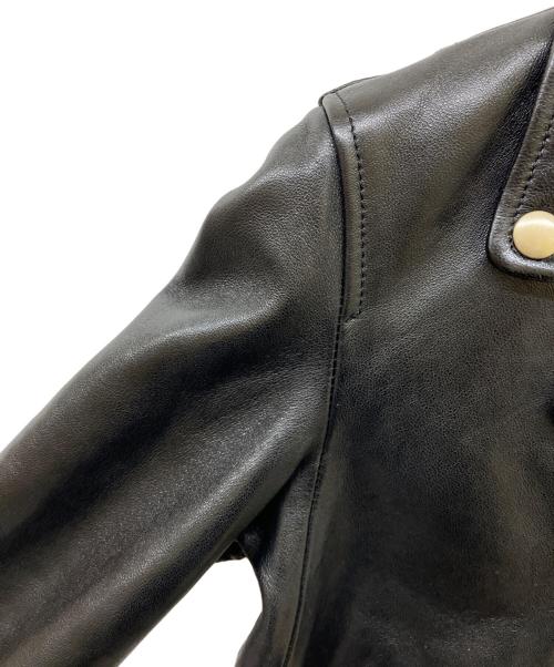 beautiful people（ビューティフルピープル）beautiful people (ビューティフルピープル) レザーライダースジャケット ブラック サイズ:150 未使用品の古着・服飾アイテム