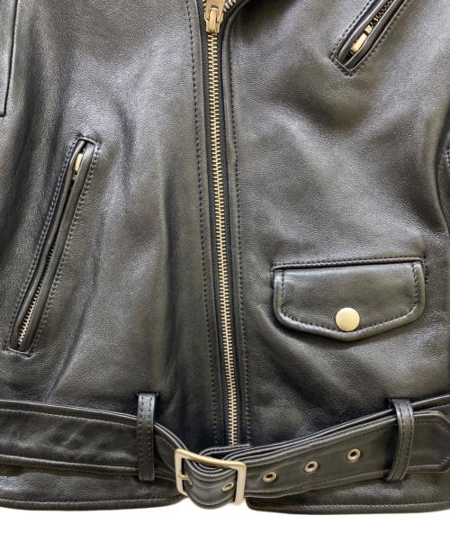 beautiful people（ビューティフルピープル）beautiful people (ビューティフルピープル) レザーライダースジャケット ブラック サイズ:150 未使用品の古着・服飾アイテム