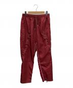 FREE WORLD ORDERフリーワールドオーダー）の古着「Mesh Panel Functional Pants」｜レッド