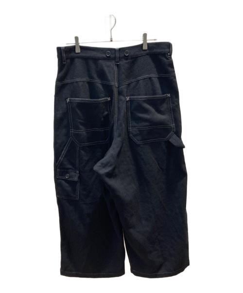 s'yte（サイト）s'yte (サイト) ウールフランネルバギーパンツ ブラック サイズ:3の古着・服飾アイテム