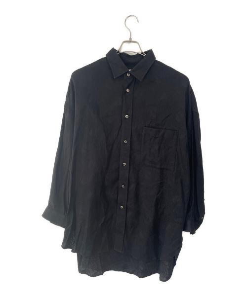 MAISON SPECIAL（メゾンスペシャル）MAISON SPECIAL (メゾンスペシャル) クールメッシュジャガードプライムオーバーシャツコート ブラック サイズ:1の古着・服飾アイテム