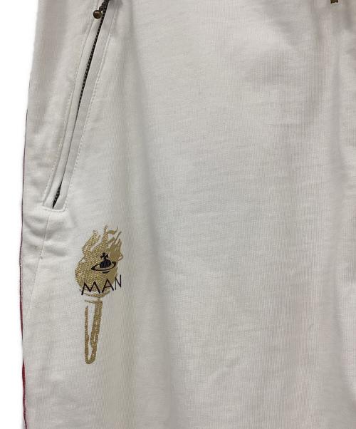 Vivienne Westwood（ヴィヴィアンウエストウッド）Vivienne Westwood (ヴィヴィアンウエストウッド) 刺繍スウェットパンツ ホワイト サイズ:Sの古着・服飾アイテム