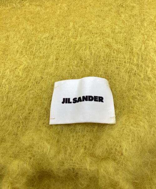 JIL SANDER（ジルサンダー）JIL SANDER (ジルサンダー) モヘアフリンジマフラー イエローの古着・服飾アイテム