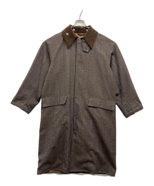 Barbour（バブアー）Barbour (バブアー) JOURNAL STANDARD (ジャーナルスタンダード) 別注OS OVERSIZED BURGHLEY WOOL ブラウン サイズ:36の古着・服飾アイテム