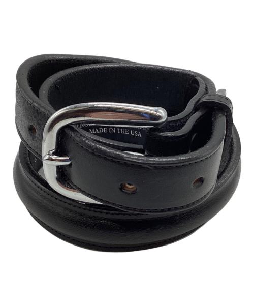 TORY LEATHER（トリーレザー）TORY LEATHER (トリーレザー) CLASSIC BRIDLE LEATHER RAISED BELT/ブライドルレザーラウンドレイズドベルト ブラックの古着・服飾アイテム