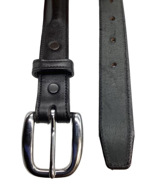 TORY LEATHER（トリーレザー）TORY LEATHER (トリーレザー) CLASSIC BRIDLE LEATHER RAISED BELT/ブライドルレザーラウンドレイズドベルト ブラックの古着・服飾アイテム