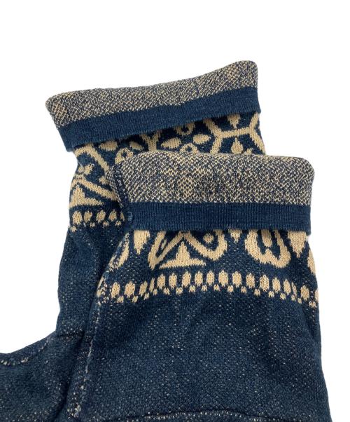 45R（フォーティファイブ・アール）45R (フォーティファイブ・アール) ギマニットジャカードのビッグTシャツ インディゴの古着・服飾アイテム