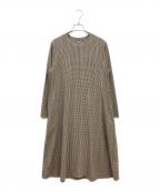 45Rフォーティファイブ・アール）の古着「ウール混チェックワンピース」｜ブラウン
