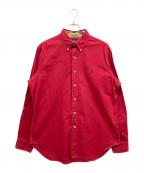 RALPH LAURENラルフローレン）の古着「エルボーパッチシャツ」｜レッド
