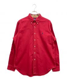 RALPH LAUREN（ラルフローレン）の古着「エルボーパッチシャツ」｜レッド
