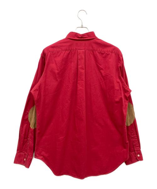 RALPH LAUREN（ラルフローレン）RALPH LAUREN (ラルフローレン) エルボーパッチシャツ レッド サイズ:Lの古着・服飾アイテム