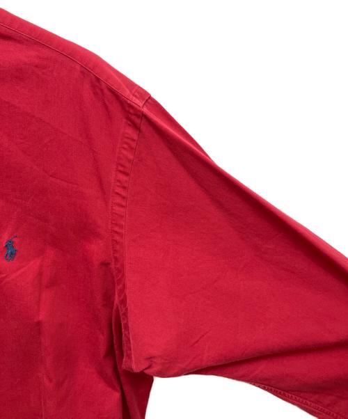 RALPH LAUREN（ラルフローレン）RALPH LAUREN (ラルフローレン) エルボーパッチシャツ レッド サイズ:Lの古着・服飾アイテム