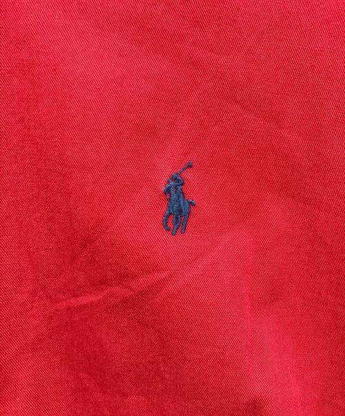 RALPH LAUREN（ラルフローレン）RALPH LAUREN (ラルフローレン) エルボーパッチシャツ レッド サイズ:Lの古着・服飾アイテム