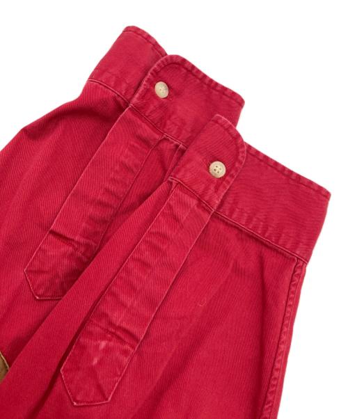 RALPH LAUREN（ラルフローレン）RALPH LAUREN (ラルフローレン) エルボーパッチシャツ レッド サイズ:Lの古着・服飾アイテム