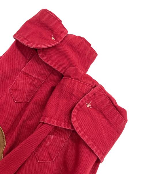 RALPH LAUREN（ラルフローレン）RALPH LAUREN (ラルフローレン) エルボーパッチシャツ レッド サイズ:Lの古着・服飾アイテム
