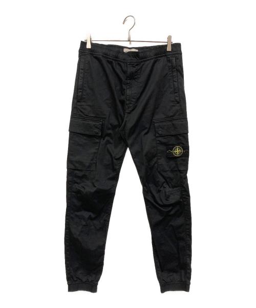 STONE ISLAND（ストーンアイランド）STONE ISLAND (ストーンアイランド) ガーメントダイ ストレッチ カーゴパンツ ブラック サイズ:SIZE 31の古着・服飾アイテム