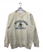 WAREHOUSEウエアハウス）の古着「染み込みプリントスウェット」｜ベージュ