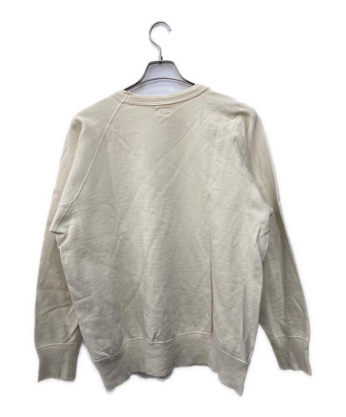 WAREHOUSE（ウエアハウス）WAREHOUSE (ウエアハウス) 染み込みプリントスウェット ベージュ サイズ:Ｌの古着・服飾アイテム