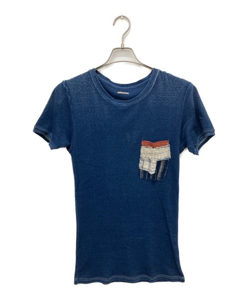 KAPITAL（キャピタル）KAPITAL (キャピタル) インディゴ ポケットTシャツ インディゴ サイズ:4の古着・服飾アイテム