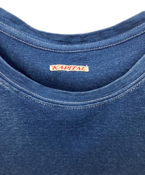 KAPITAL（キャピタル）KAPITAL (キャピタル) インディゴ ポケットTシャツ インディゴ サイズ:4の古着・服飾アイテム