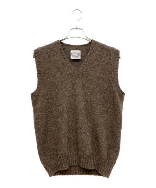 Jamieson's（ジャミーソンズ）Jamieson's (ジャミーソンズ) ニットベスト ブラウン サイズ:Lの古着・服飾アイテム