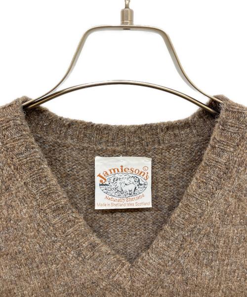 Jamieson's（ジャミーソンズ）Jamieson's (ジャミーソンズ) ニットベスト ブラウン サイズ:Lの古着・服飾アイテム