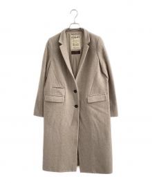 journal standard L'essage（ジャーナルスタンダード レサージュ）の古着「Menchiカシミヤチェスターコート」｜ブラウン