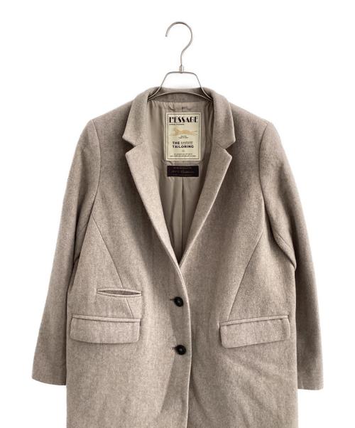 journal standard L'essage（ジャーナルスタンダード レサージュ）journal standard L'essage (ジャーナルスタンダード レサージュ) Menchiカシミヤチェスターコート ブラウン サイズ:表記なしの古着・服飾アイテム