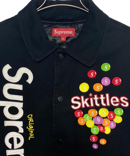 SUPREME（シュプリーム）Supreme (シュプリーム) MITCHELL & NESS (ミッチェルアンドネス) Skittles Varsity Jacket ブラック サイズ:Mの古着・服飾アイテム