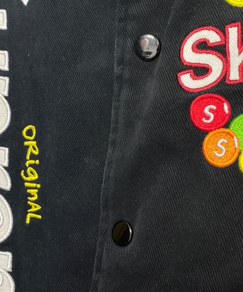 SUPREME（シュプリーム）Supreme (シュプリーム) MITCHELL & NESS (ミッチェルアンドネス) Skittles Varsity Jacket ブラック サイズ:Mの古着・服飾アイテム