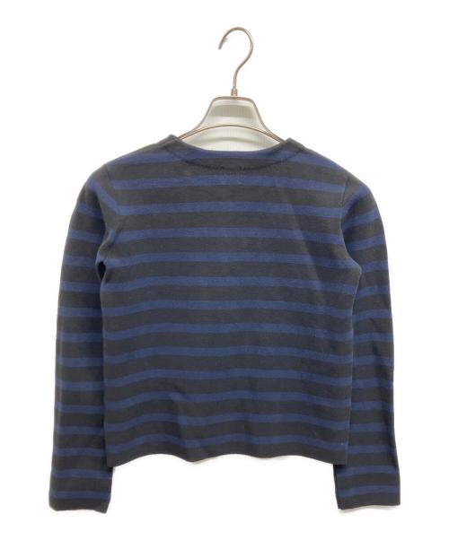JENNE（ジェンヌ）JENNE (ジェンヌ) フレンチシックボーダーニットジャケット ネイビー サイズ:Sの古着・服飾アイテム