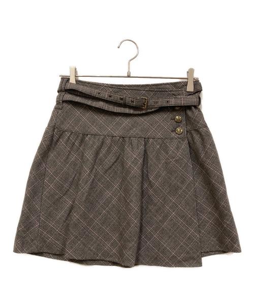 BURBERRY BLUE LABEL（バーバリー ブルー レーベル）BURBERRY BLUE LABEL (バーバリーロンドンブルーレーベル) チェックスカート グレー サイズ:SIZE 36の古着・服飾アイテム