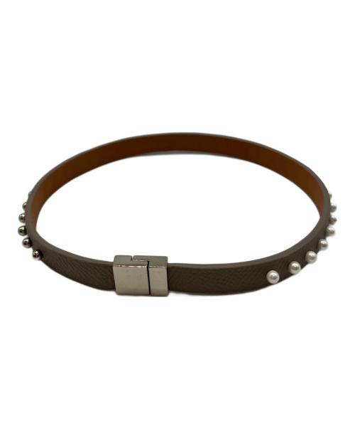 chiucci（キウチ）chiucci (キウチ) パール付ブレスレット グレーの古着・服飾アイテム