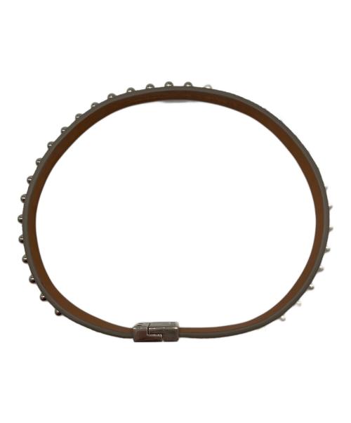 chiucci（キウチ）chiucci (キウチ) パール付ブレスレット グレーの古着・服飾アイテム