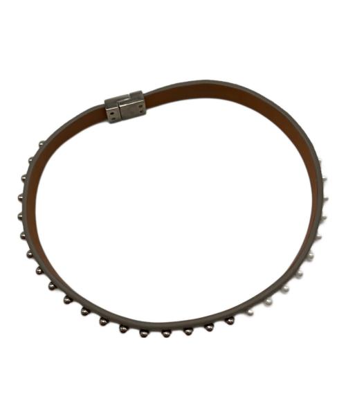 chiucci（キウチ）chiucci (キウチ) パール付ブレスレット グレーの古着・服飾アイテム