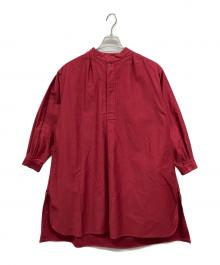 YAECA×HOBONICHI×LDK WARE（ヤエカ×ホボニチ×エルディーケーウェア）の古着「スモックドレス」｜ボルドー