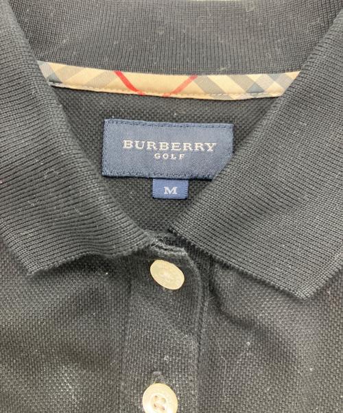 BURBERRY GOLF（バーバリーゴルフ）BURBERRY GOLF (バーバリーゴルフ) ポロシャツ ブラック サイズ:Mの古着・服飾アイテム