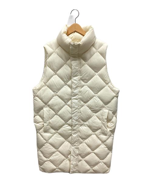 NOLLEY'S（ノーリーズ）NOLLEY'S (ノーリーズ) キルトダウンジレ ホワイト サイズ:表記なしの古着・服飾アイテム