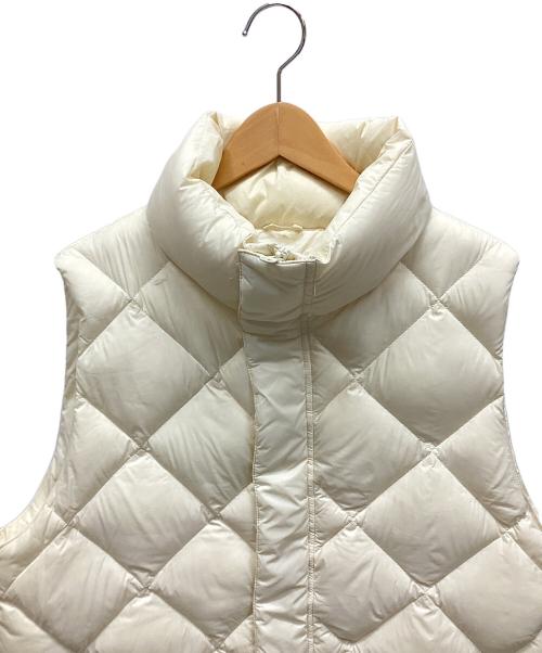 NOLLEY'S（ノーリーズ）NOLLEY'S (ノーリーズ) キルトダウンジレ ホワイト サイズ:表記なしの古着・服飾アイテム