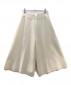 ANAYIアナイ）の古着「ウールシルクミラノリブキュロットパンツ」｜アイボリー