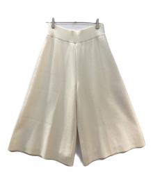 ANAYI（アナイ）の古着「ウールシルクミラノリブキュロットパンツ」｜アイボリー