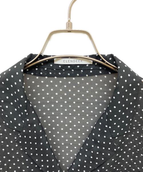 ELENDEEK（エレンディーク）ELENDEEK (エレンディーク) DOT SHEER SH ブラック サイズ:Freeの古着・服飾アイテム