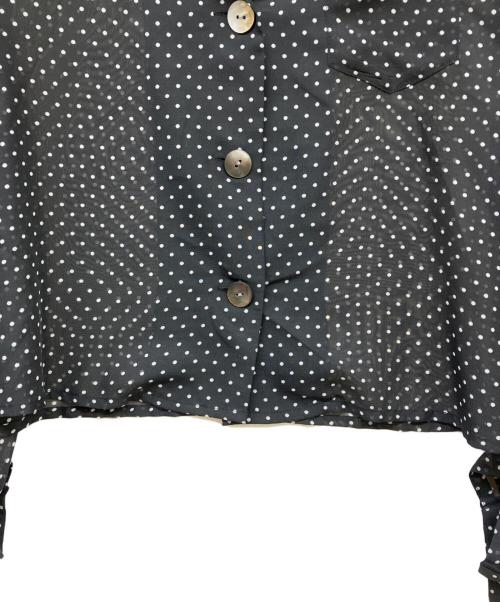 ELENDEEK（エレンディーク）ELENDEEK (エレンディーク) DOT SHEER SH ブラック サイズ:Freeの古着・服飾アイテム