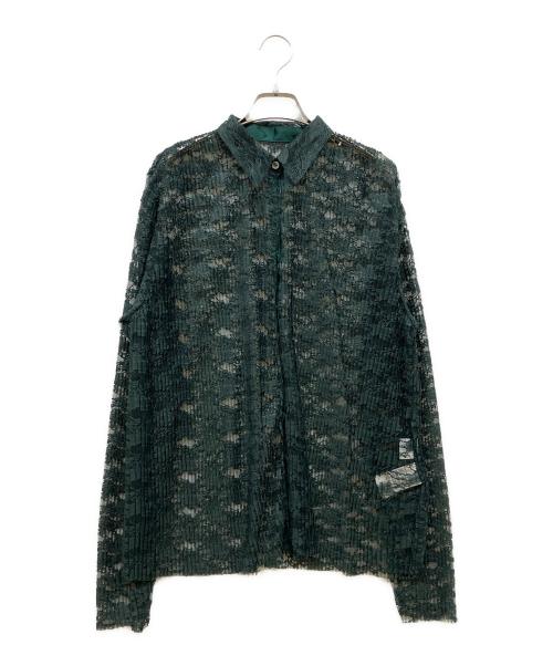 ELENDEEK（エレンディーク）ELENDEEK (エレンディーク) PLEATS LACE SH グリーン サイズ:Freeの古着・服飾アイテム