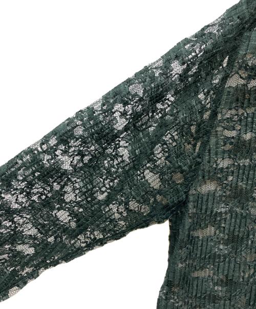 ELENDEEK（エレンディーク）ELENDEEK (エレンディーク) PLEATS LACE SH グリーン サイズ:Freeの古着・服飾アイテム