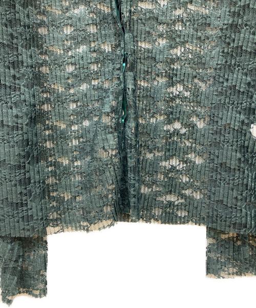 ELENDEEK（エレンディーク）ELENDEEK (エレンディーク) PLEATS LACE SH グリーン サイズ:Freeの古着・服飾アイテム