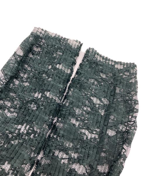 ELENDEEK（エレンディーク）ELENDEEK (エレンディーク) PLEATS LACE SH グリーン サイズ:Freeの古着・服飾アイテム