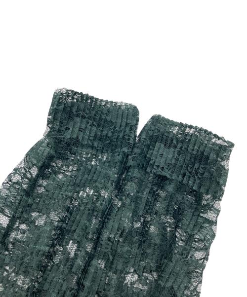 ELENDEEK（エレンディーク）ELENDEEK (エレンディーク) PLEATS LACE SH グリーン サイズ:Freeの古着・服飾アイテム